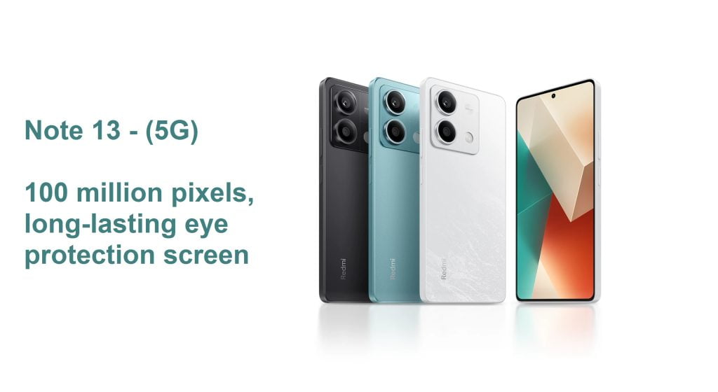 Redmi Note 13-100 million pixels, long-lasting eye protection screen